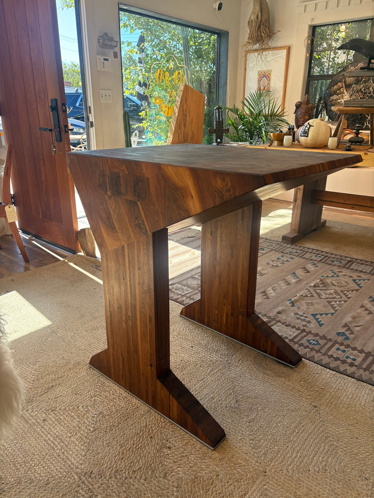 Reclaimed Black Walnut Butcher Table