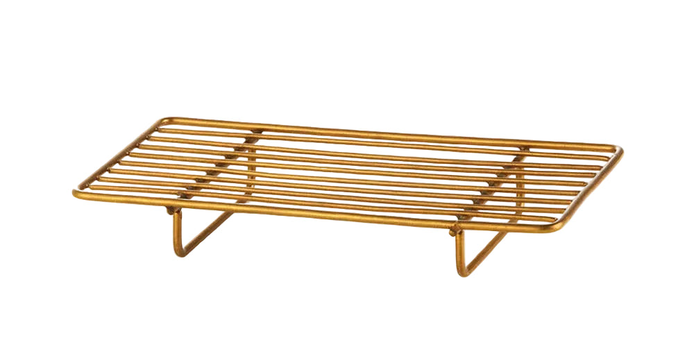Brass Wire Stand Rectangular: Rectangular