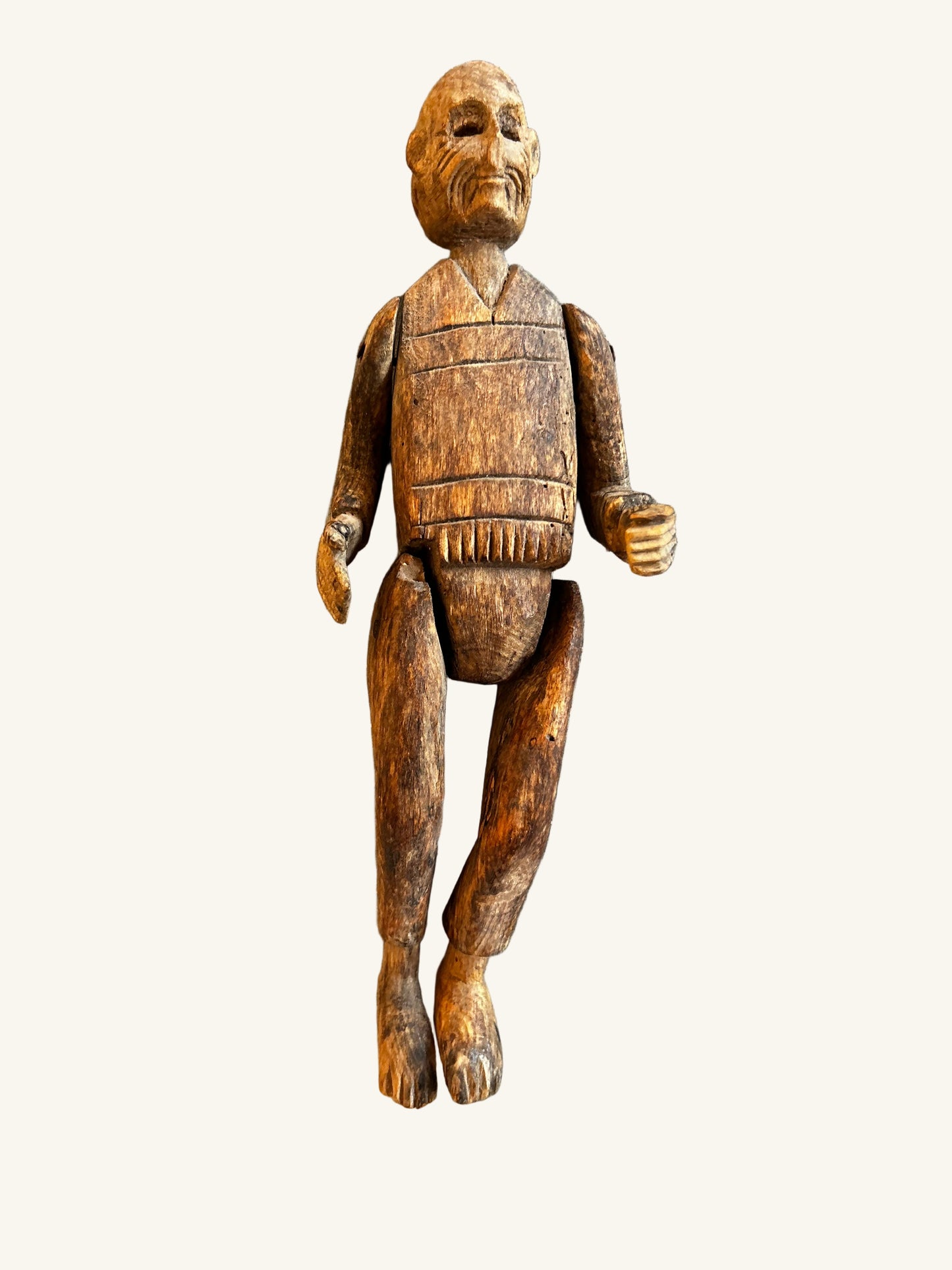 Hand Carved Folk Art Man