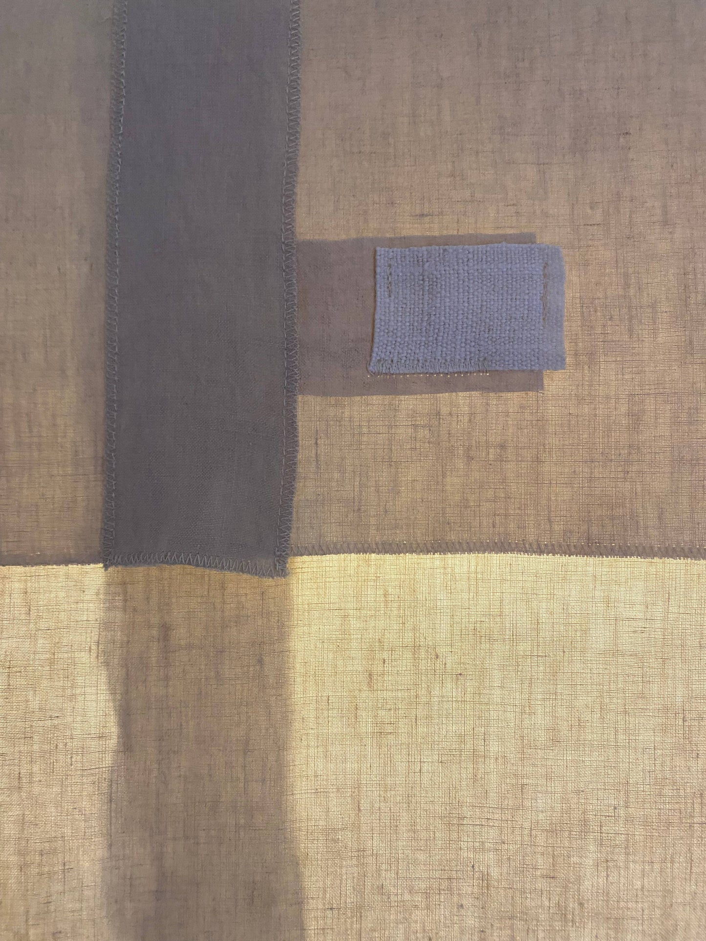 French Linen Pendant - large square