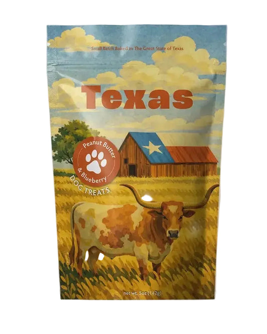 Texas Hill Country Dog Treats - Peanut Butter & Blueberry - 5 oz