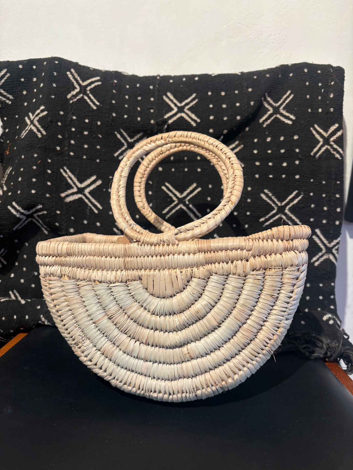 Nigerian Woven Basket Purse