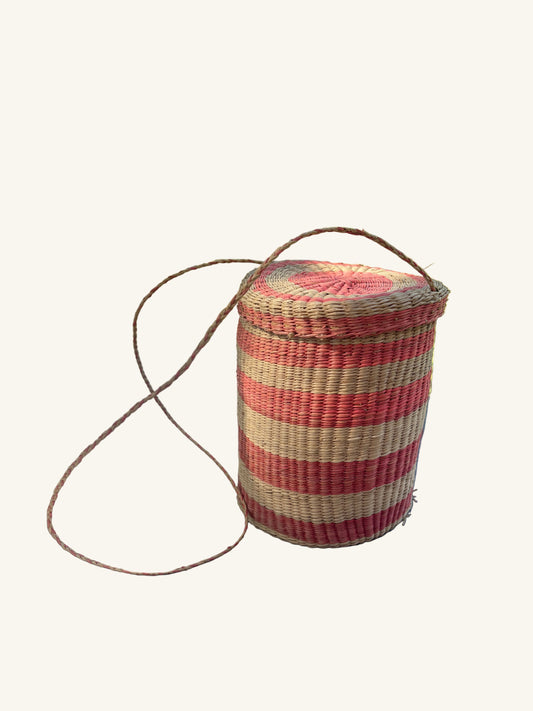 Mexican Woven Basket Bag