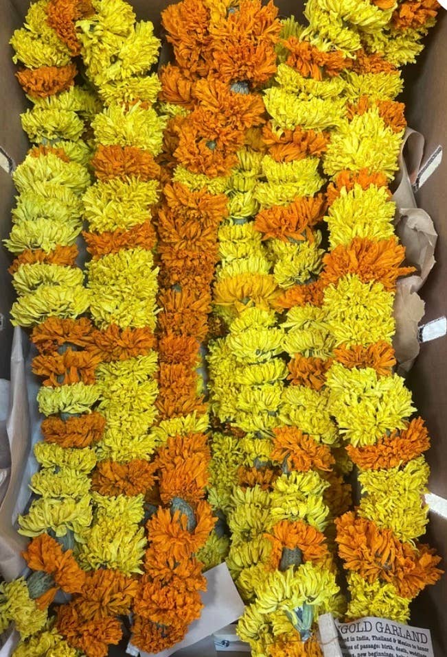 Dried Marigold Garlands
