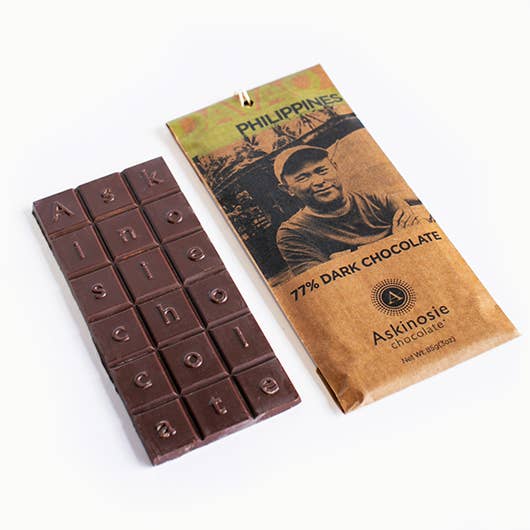 77% Davao, Philippines Dark Chocolate Bar