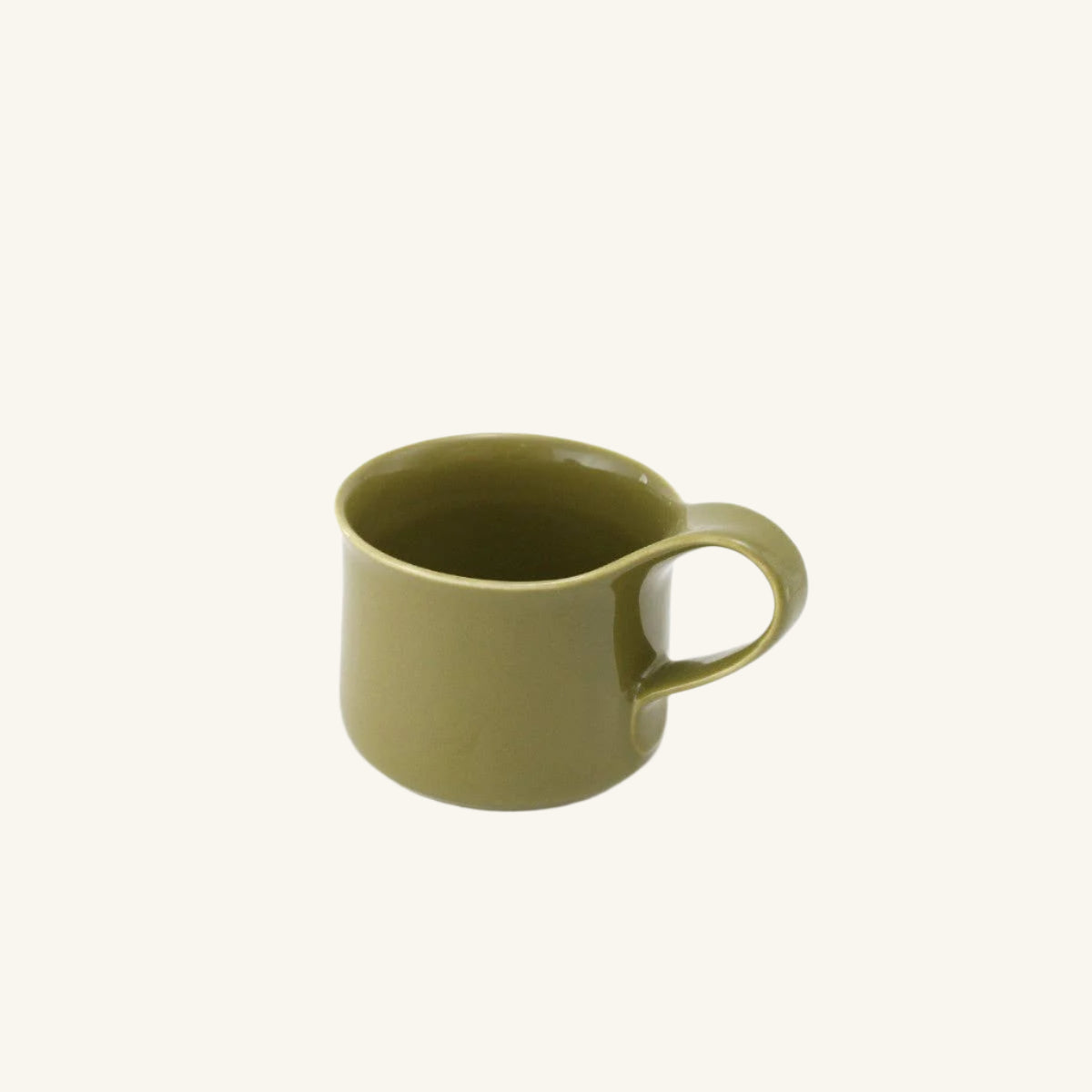 Bee House Ceramic Cafe Mug 6.8 Oz - Khaki