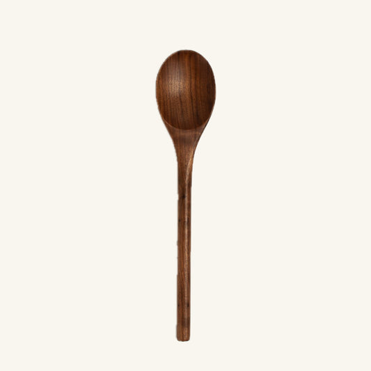 12’’ Walnut Wooden Oval Spoon