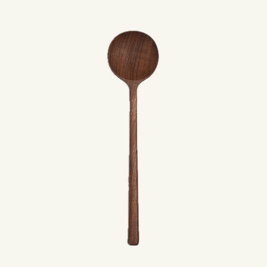 12’’ Walnut Wooden Round Spoon