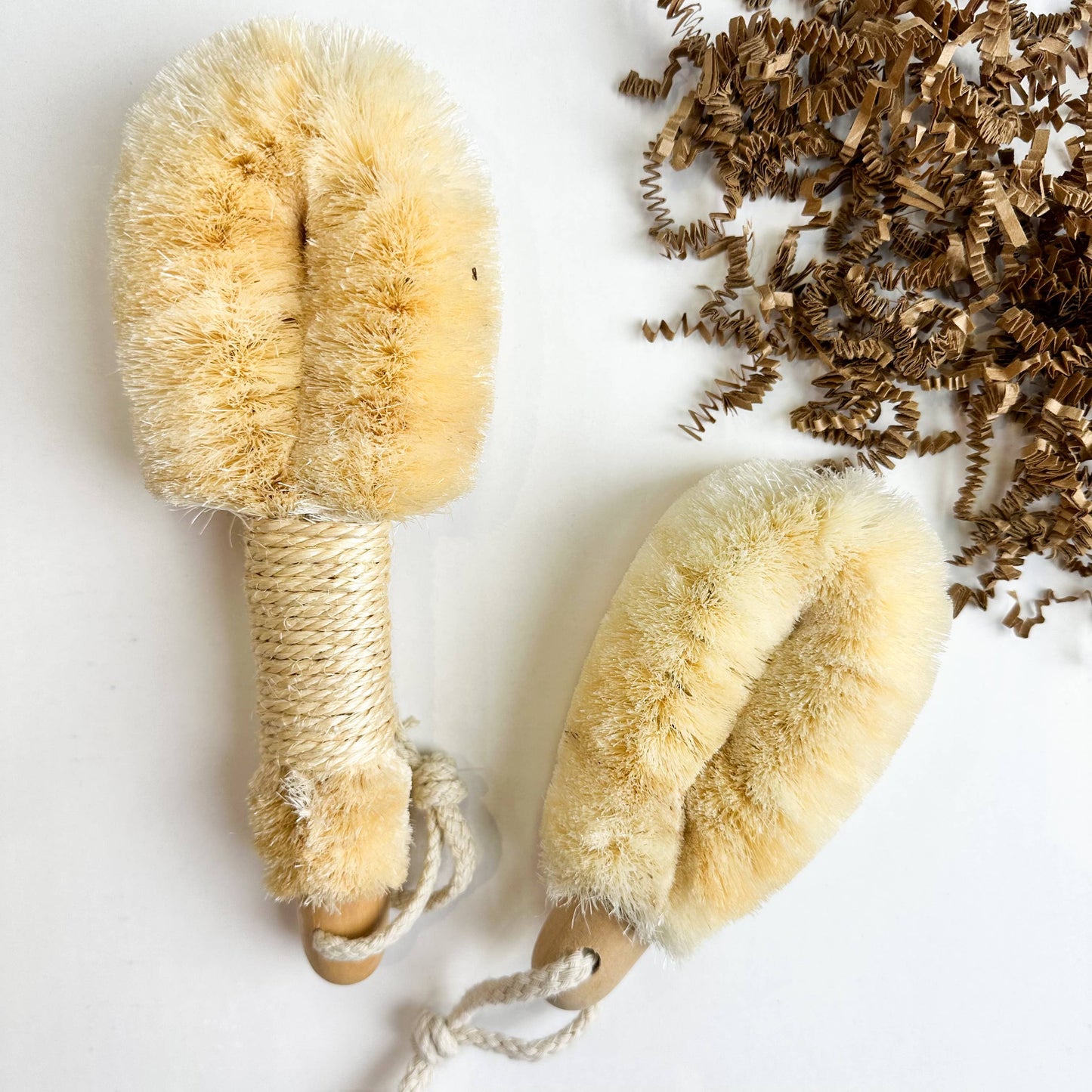 Natural Sisal Dry Brush - Sustainable Eco Friendly: Long Handle