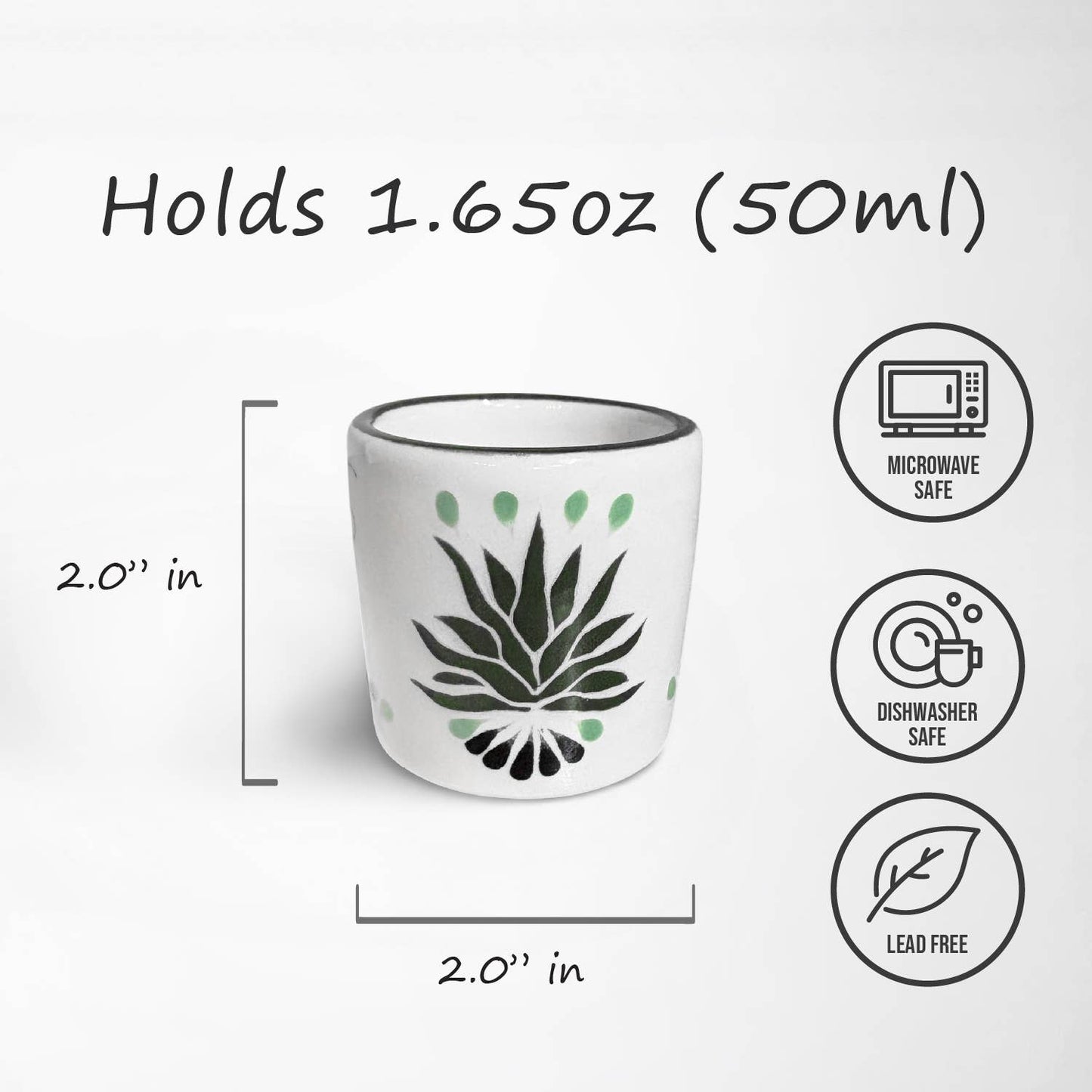 Short Agave Shot Glasses - set of 4