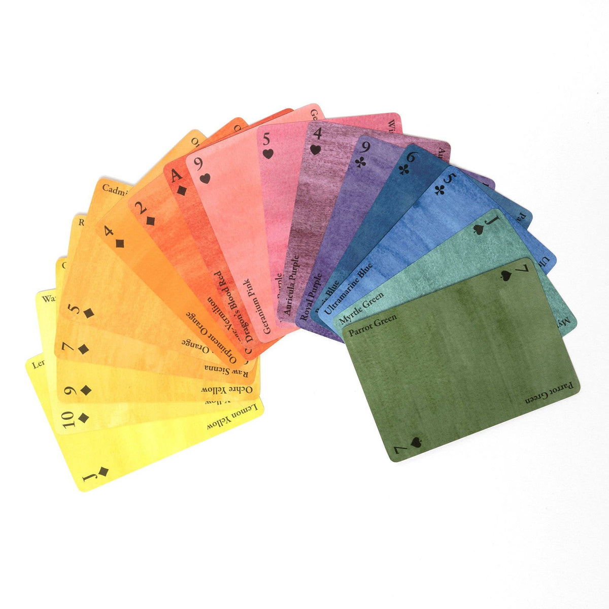 Playing Card Deck - Nomenclature of Colors
