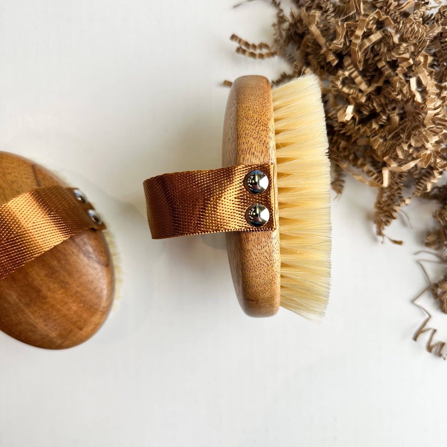 Ebony Wood Body Brush | Natural Boar Bristles