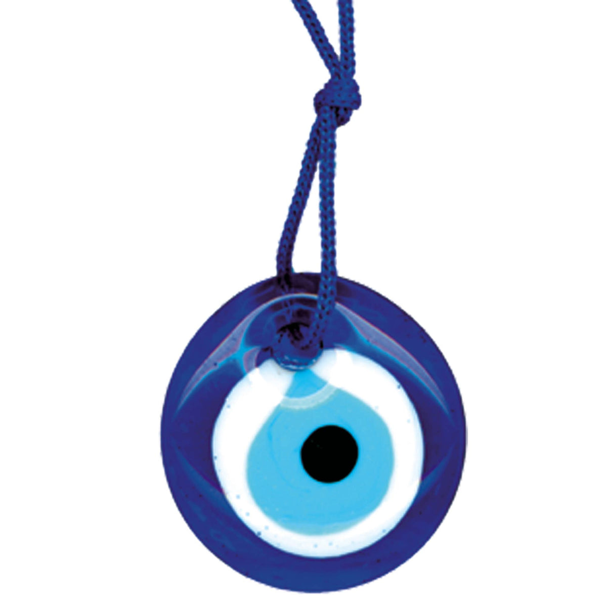 Evil Eye Round Glass Ornament. 4 cm diameter, Turkey