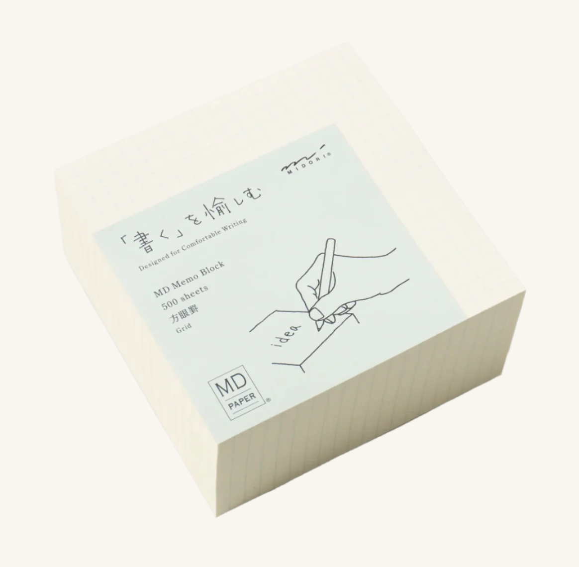 Midori MD Memo Block - High-Quality Japanese Paper (500 Sheets)