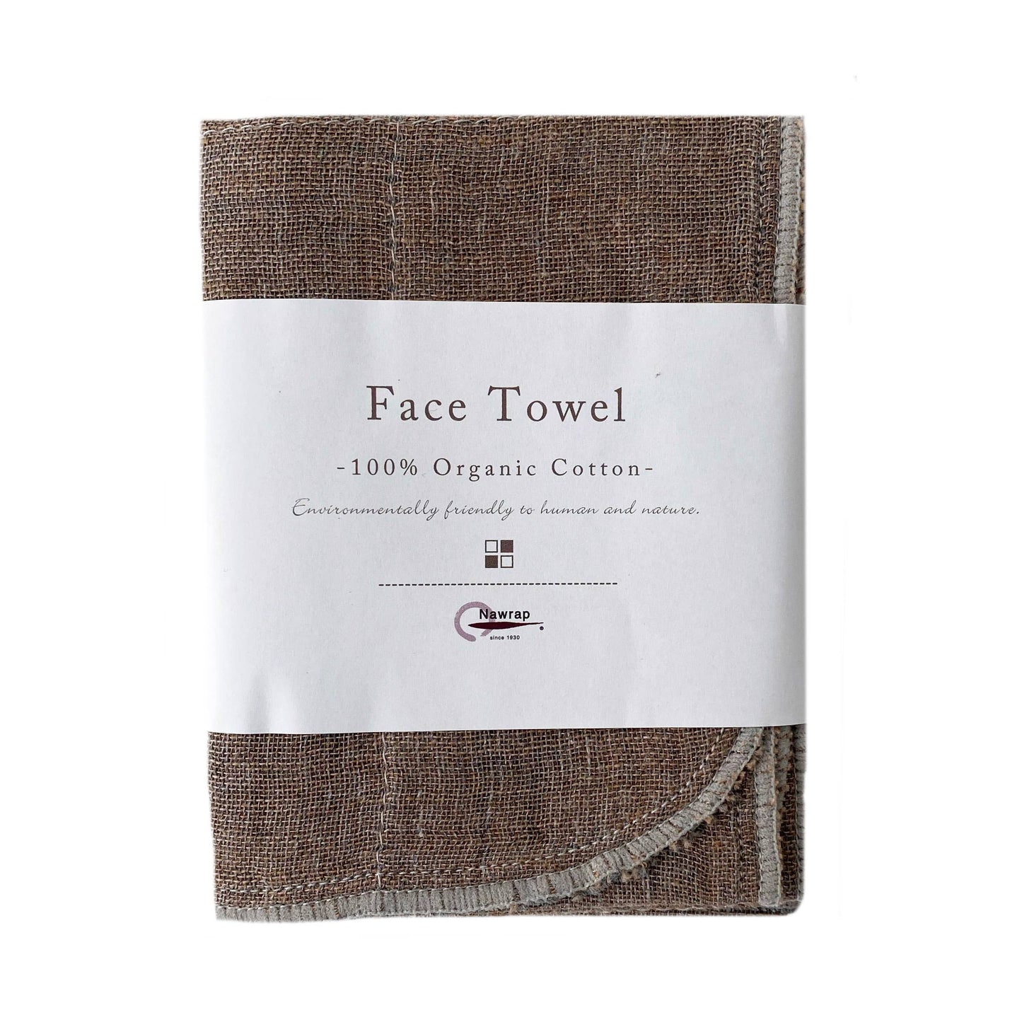 Nawrap Organic Face Towel, Binchotan-Infused