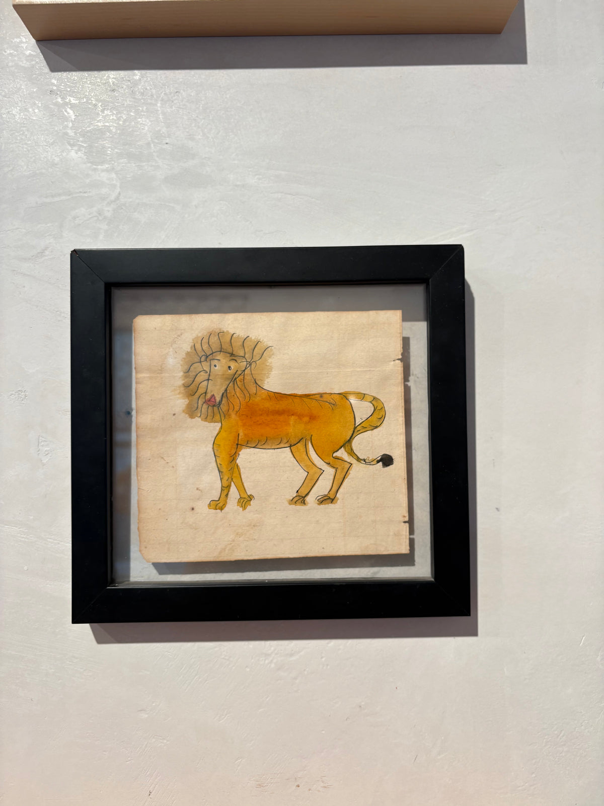 Lion Ledger Folk Art Painting