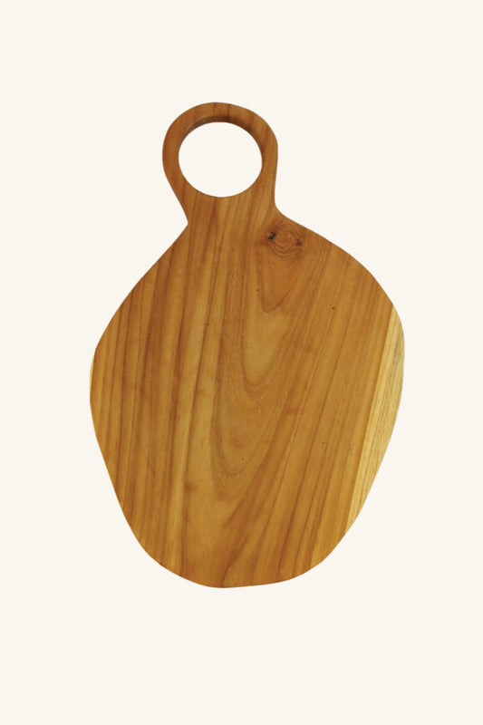 Teak Oval Board with Handle