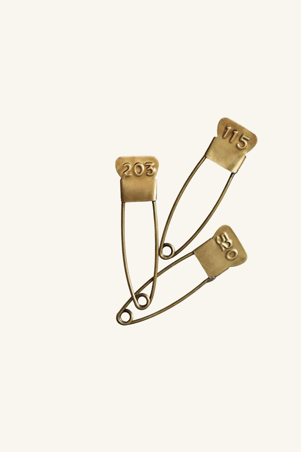 Brass Number Pin