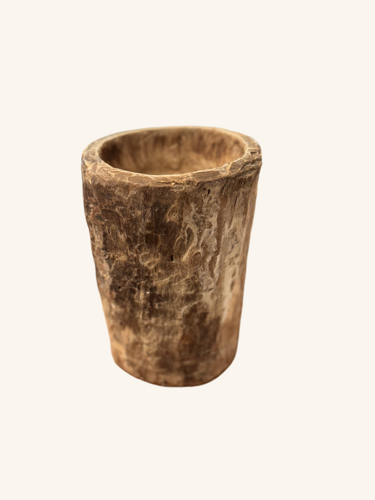 Tall Wooden Bowl