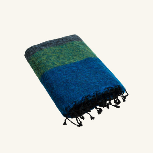Yak wool Travel Throw Blanket