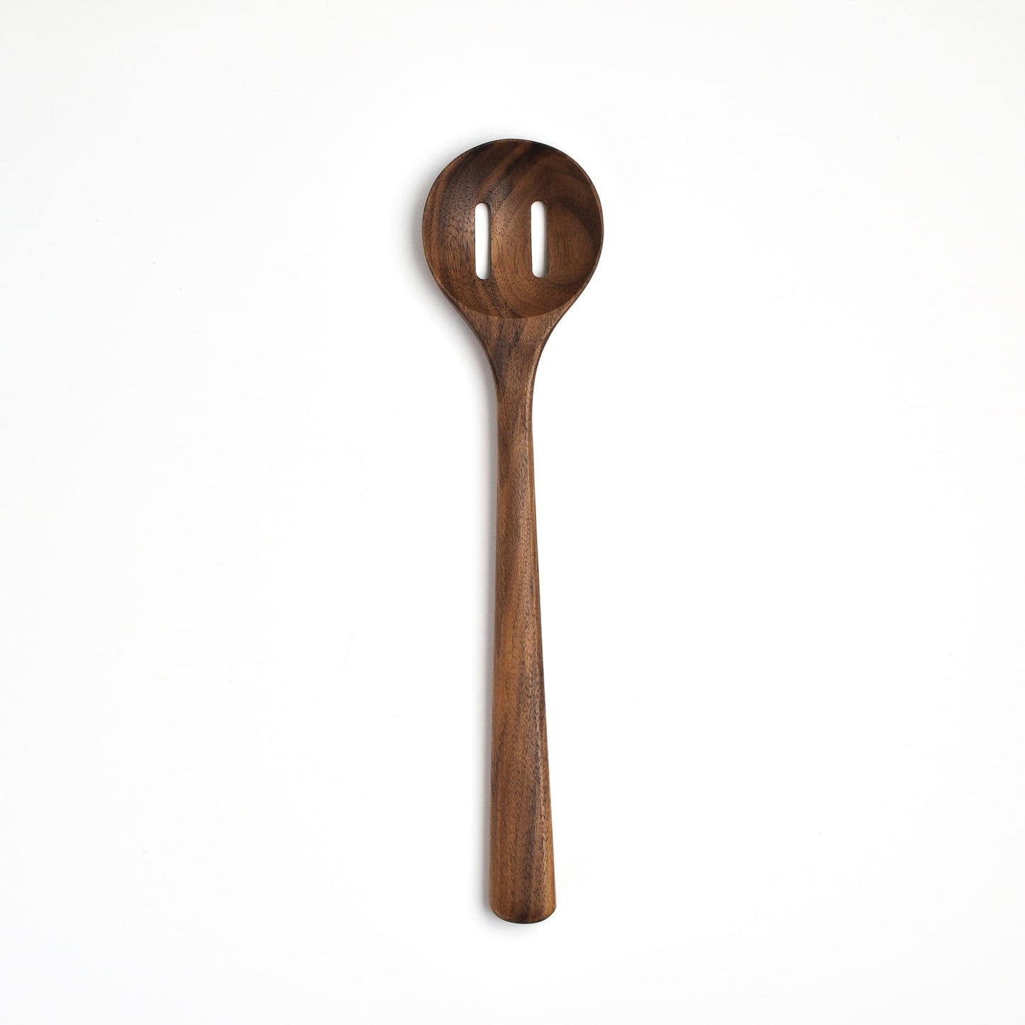 12’’ Walnut Wooden Slotted Spoon