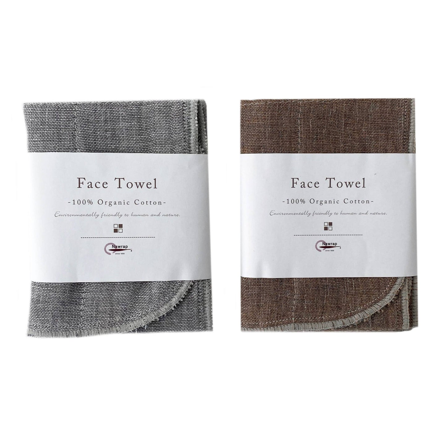 Nawrap Organic Face Towel, Binchotan-Infused