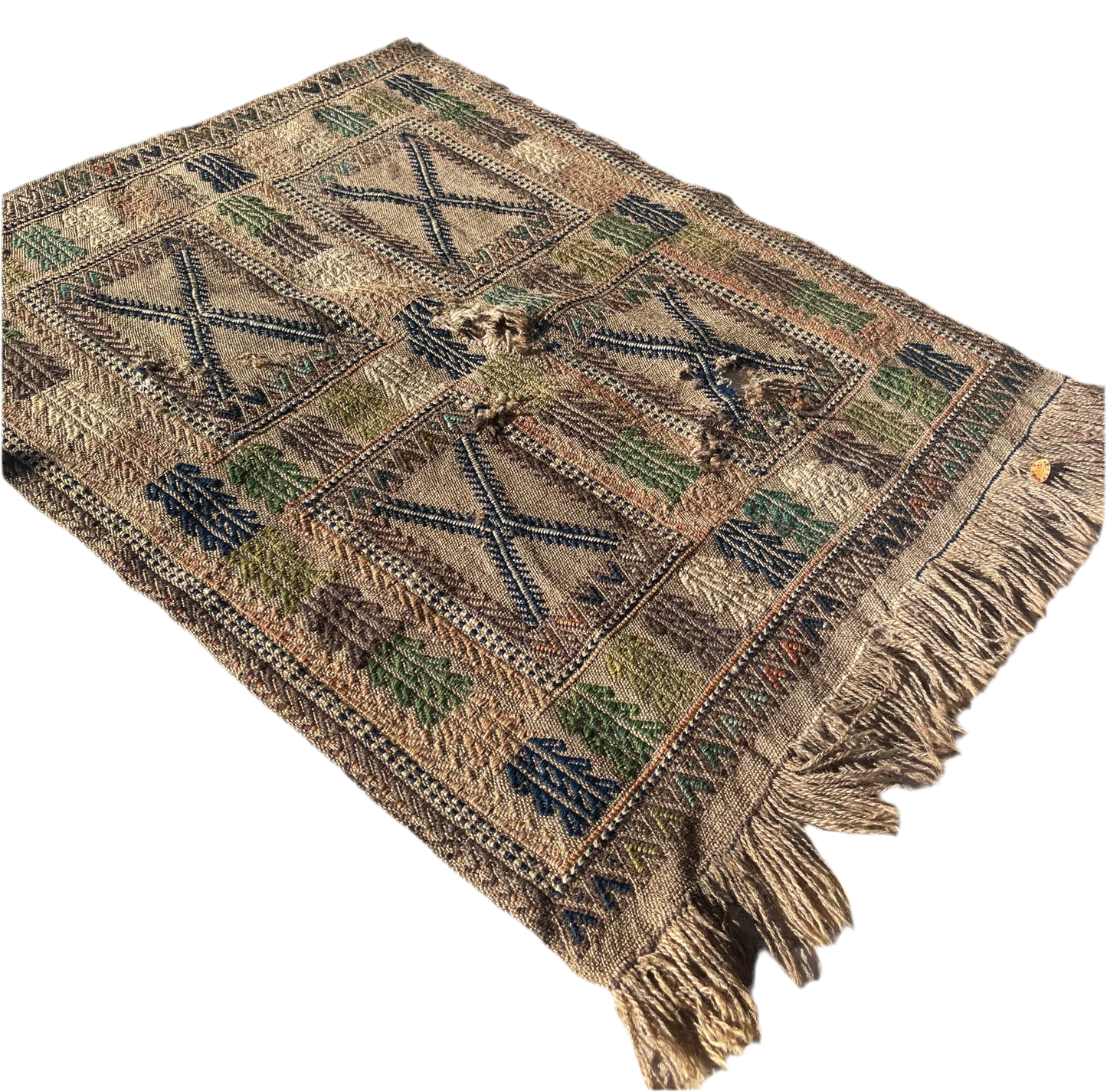 Green Kilim Rug
