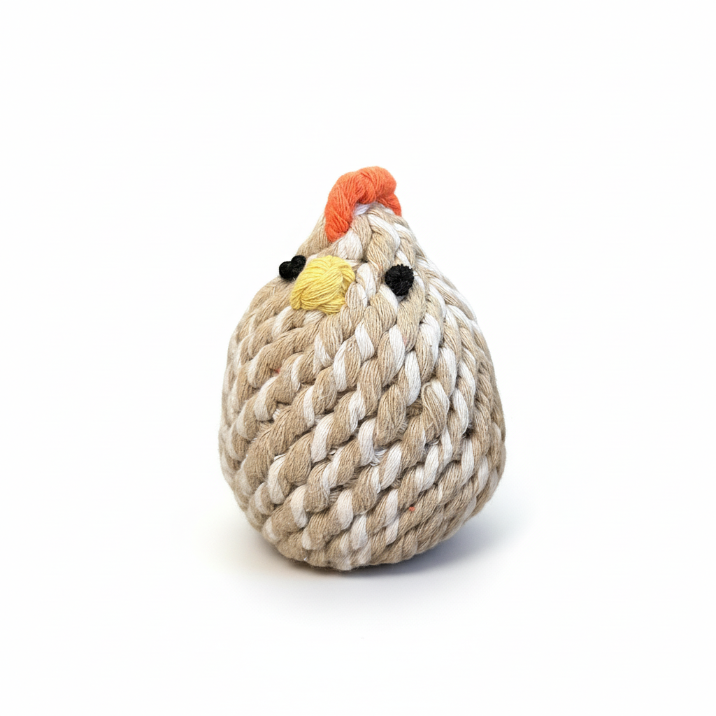 GUGU-The Farm Chicken | Sustainable | Handcrafted | Pet Toys: Mom