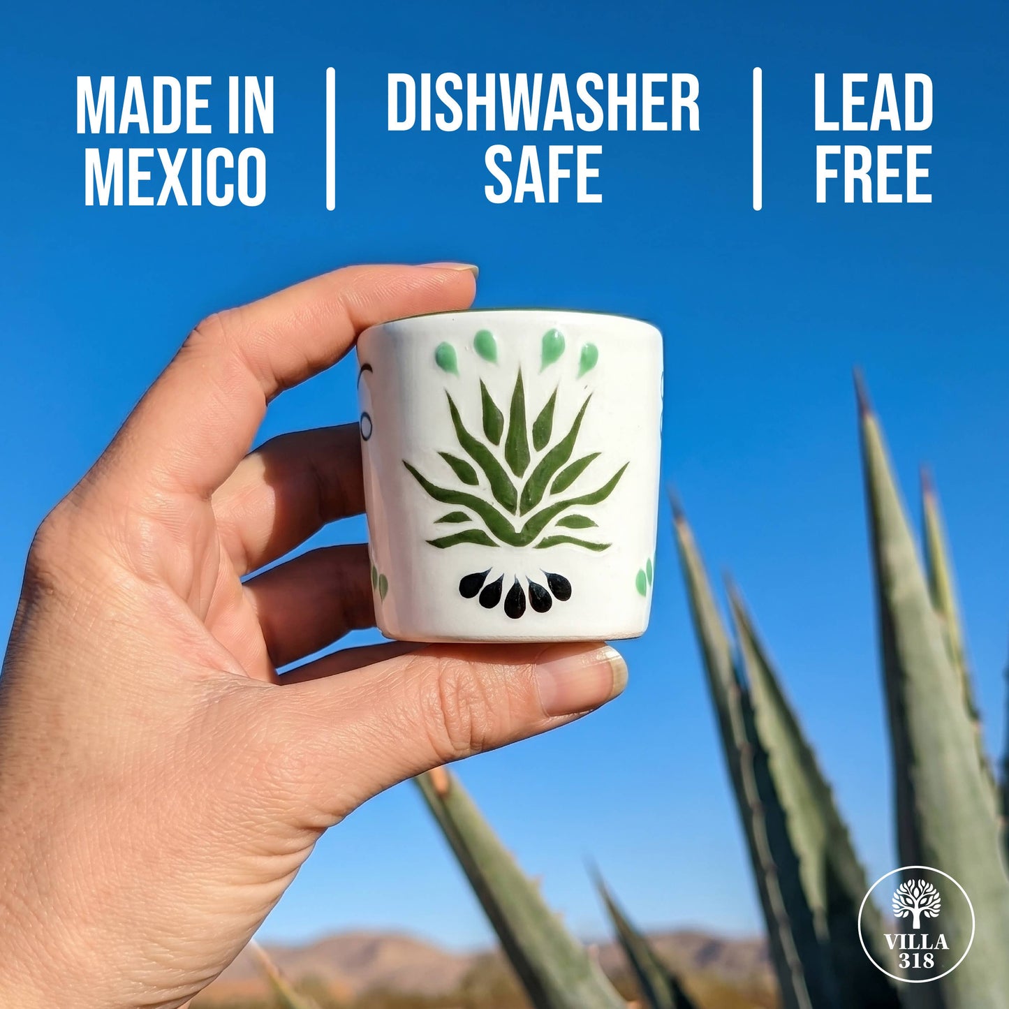 Short Agave Shot Glasses - set of 4