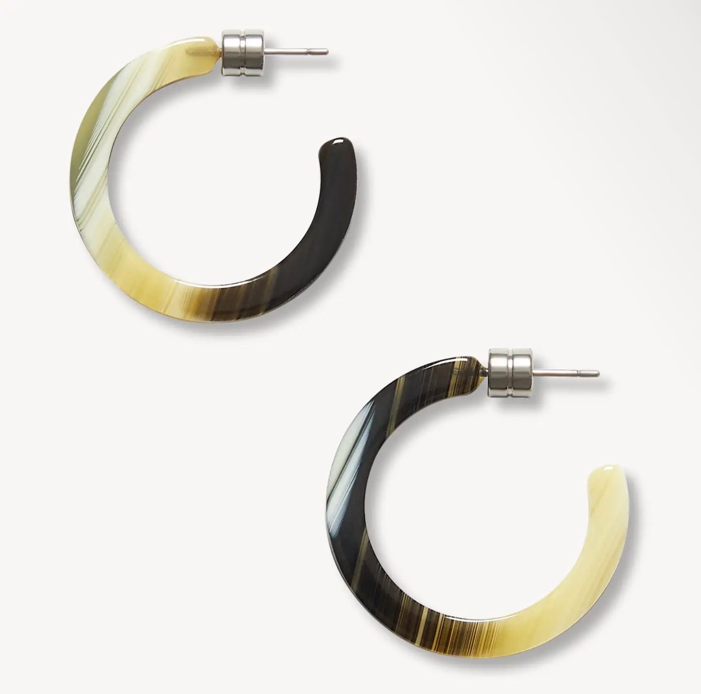 Mini Hoops in Horn