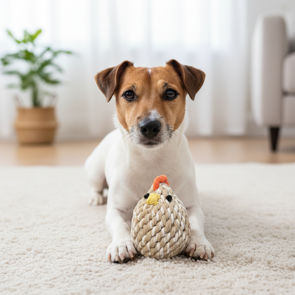 GUGU-The Farm Chicken | Sustainable | Handcrafted | Pet Toys: Mom