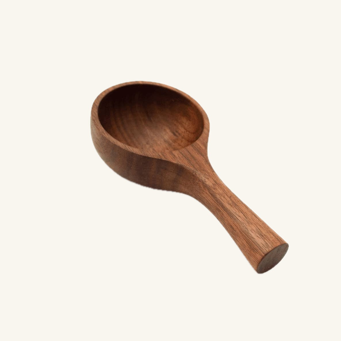 5" Large Walnut Wood Coffee Scoop