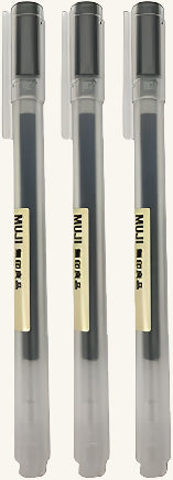 Muji Gel Ink Ball Point Pen, Black (Japan Import)