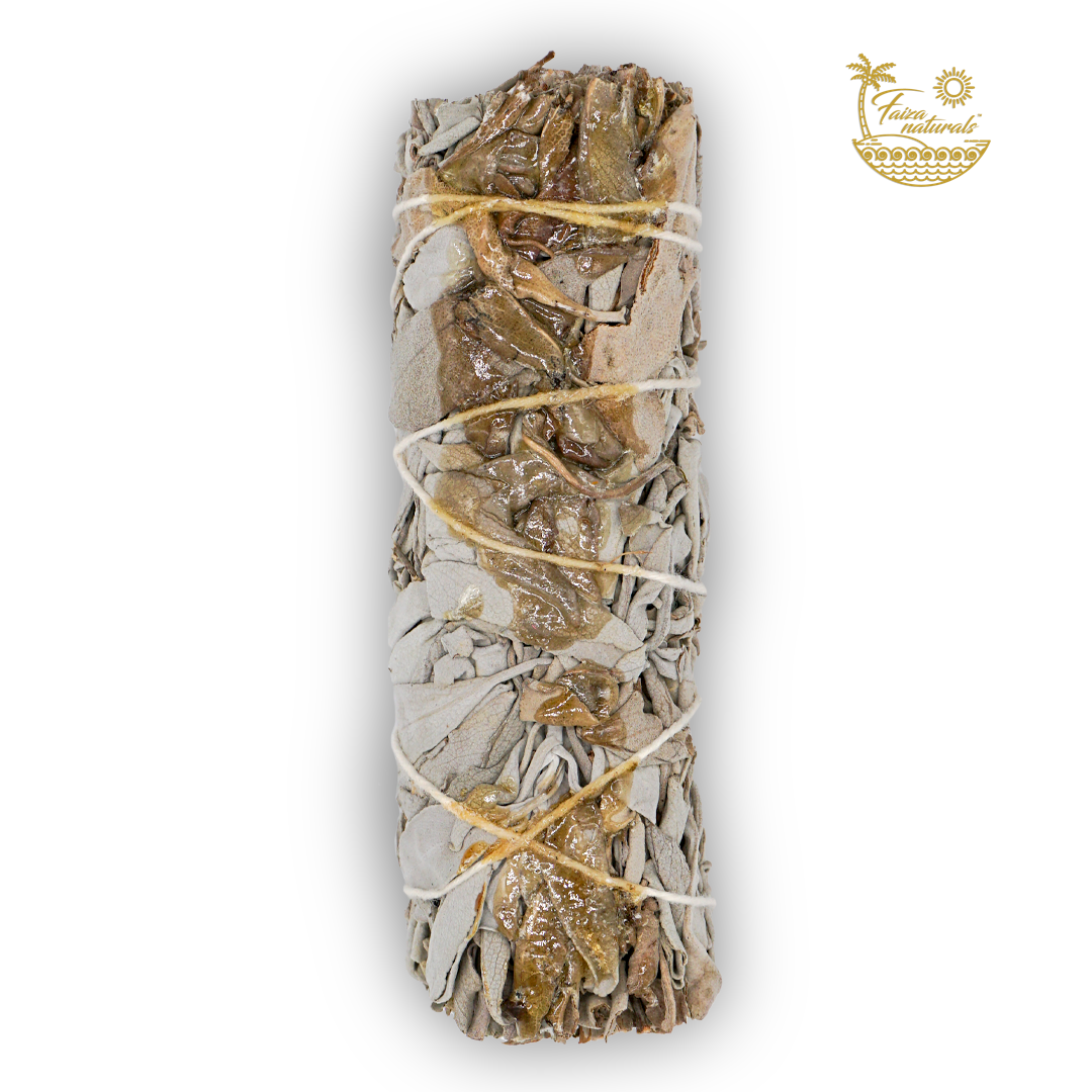 Copal Resin with White Sage Bundles