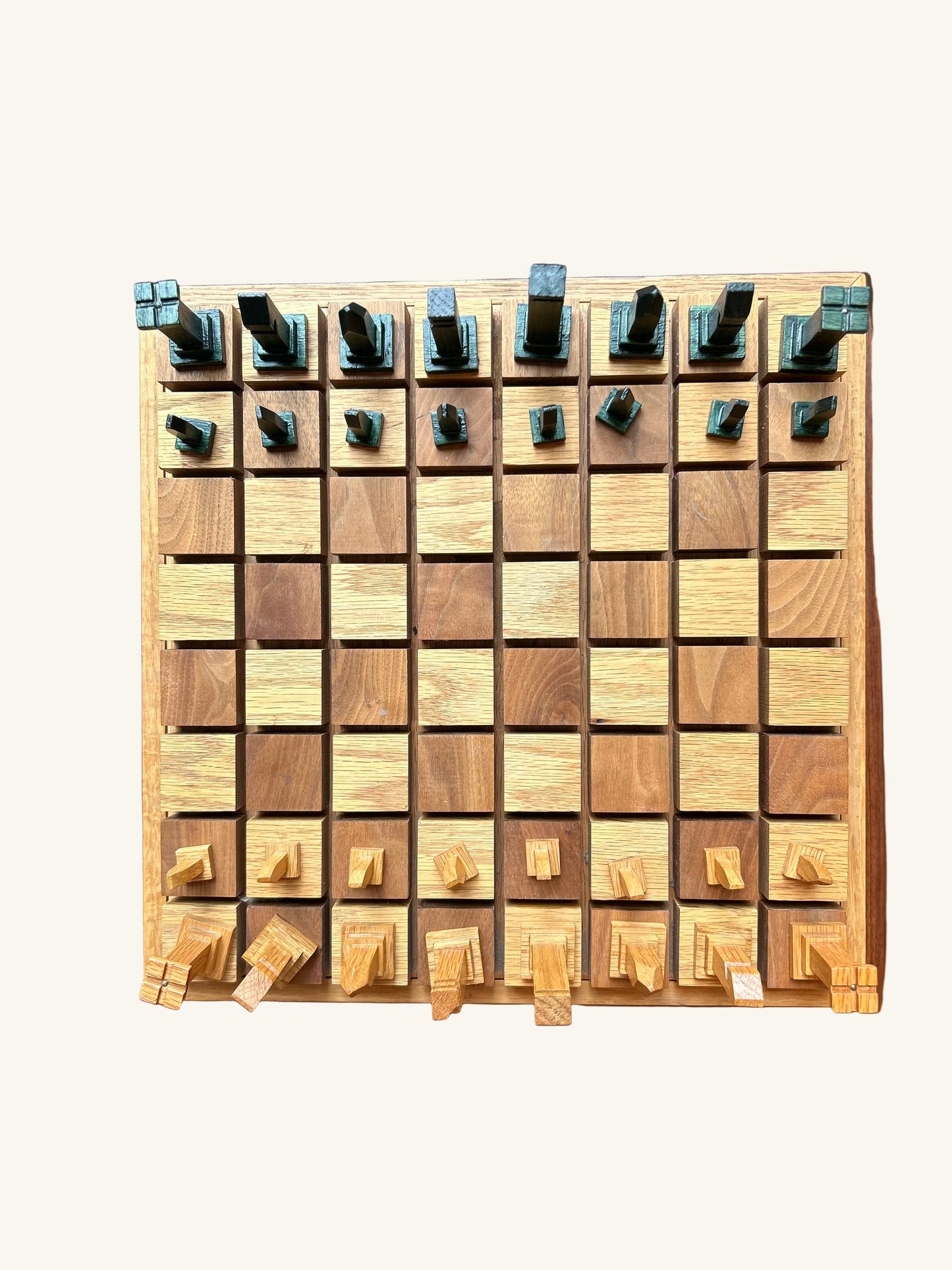 Vintage Mid Century Modern Chess Set