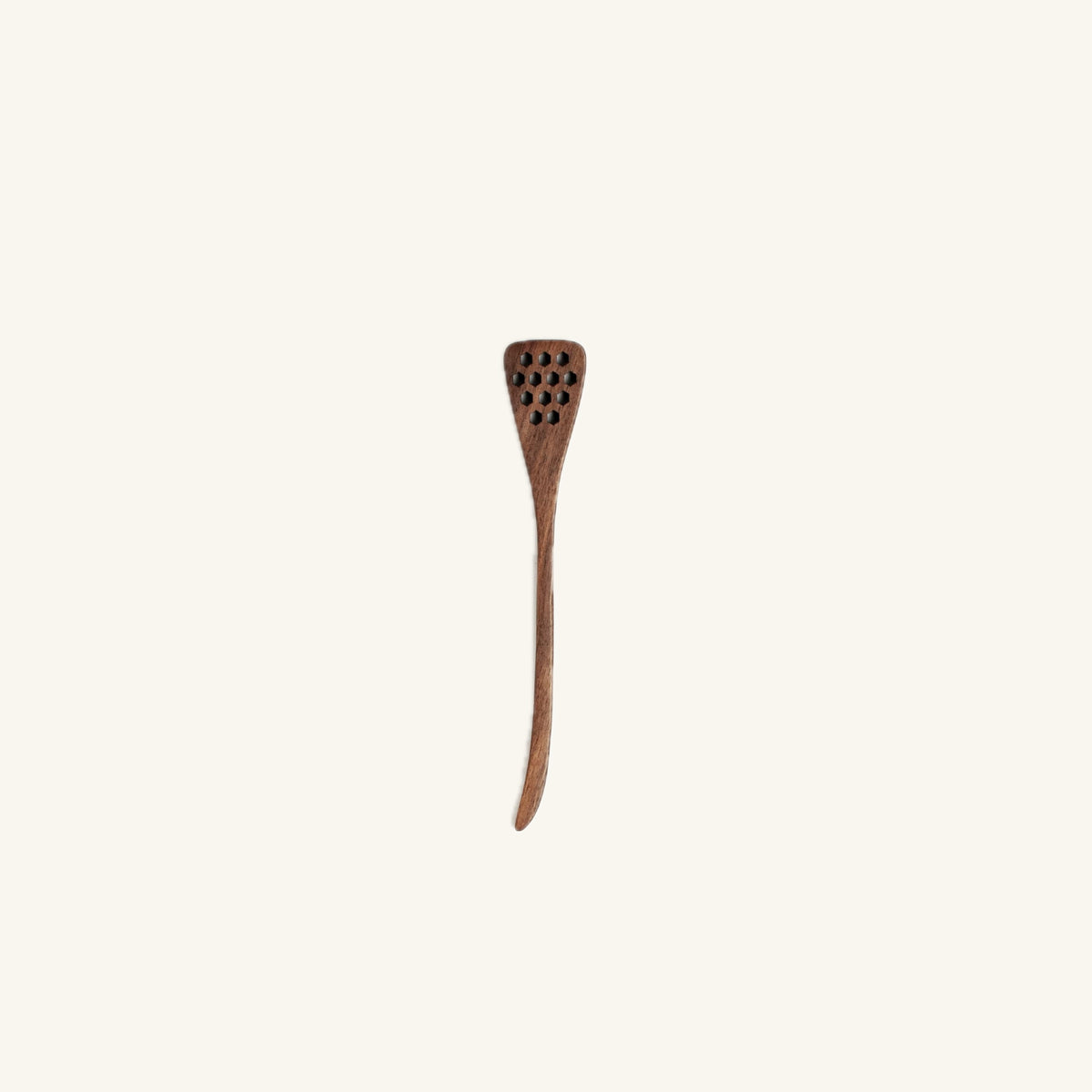 7" Walnut Wood Hex Honey Dipper