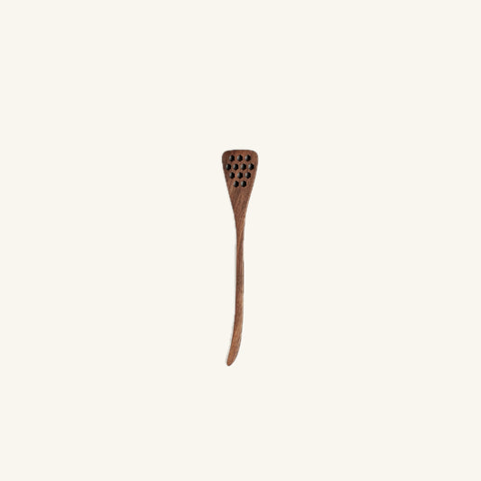 7" Walnut Wood Hex Honey Dipper