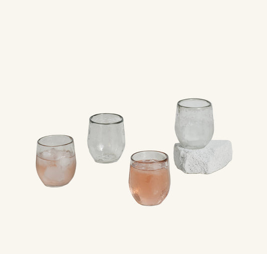 Pebbled Spirits Glasses - Set of 4