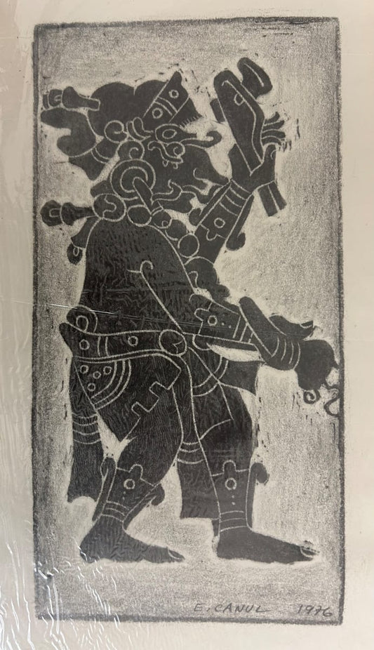 Eliezer Canul Woodblock print