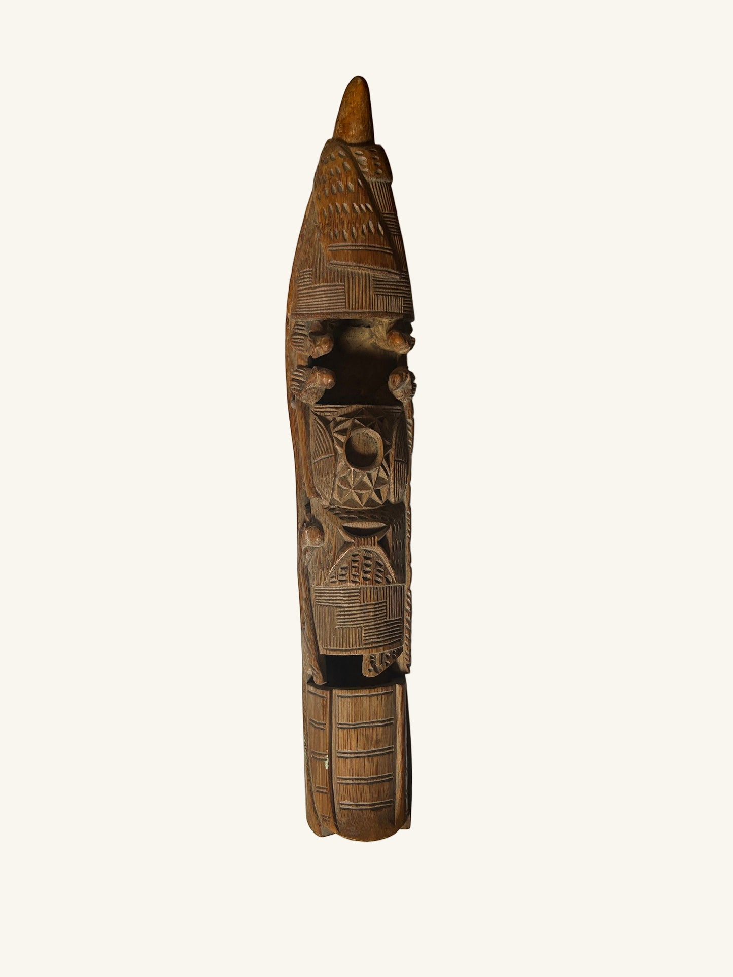 Antique Carved Wooden Boat