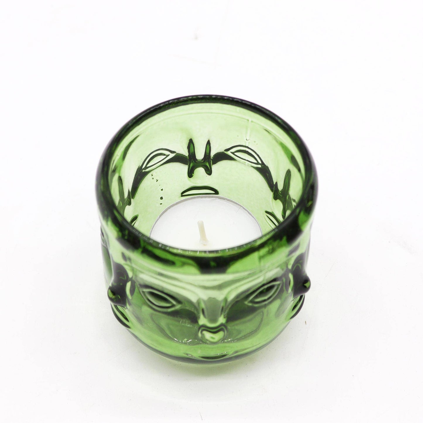 Buddha Faces Votive Candle Holder