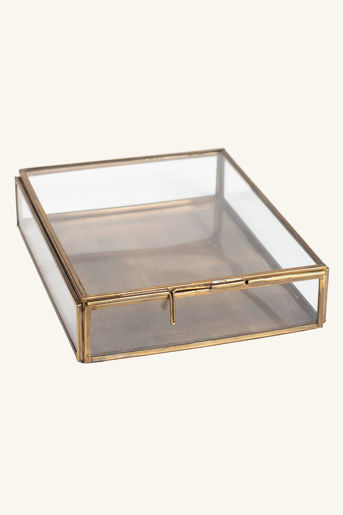 Antiqued Brass Keepsake Box
