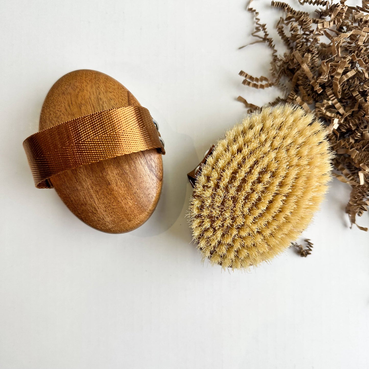 Ebony Wood Body Brush | Natural Boar Bristles