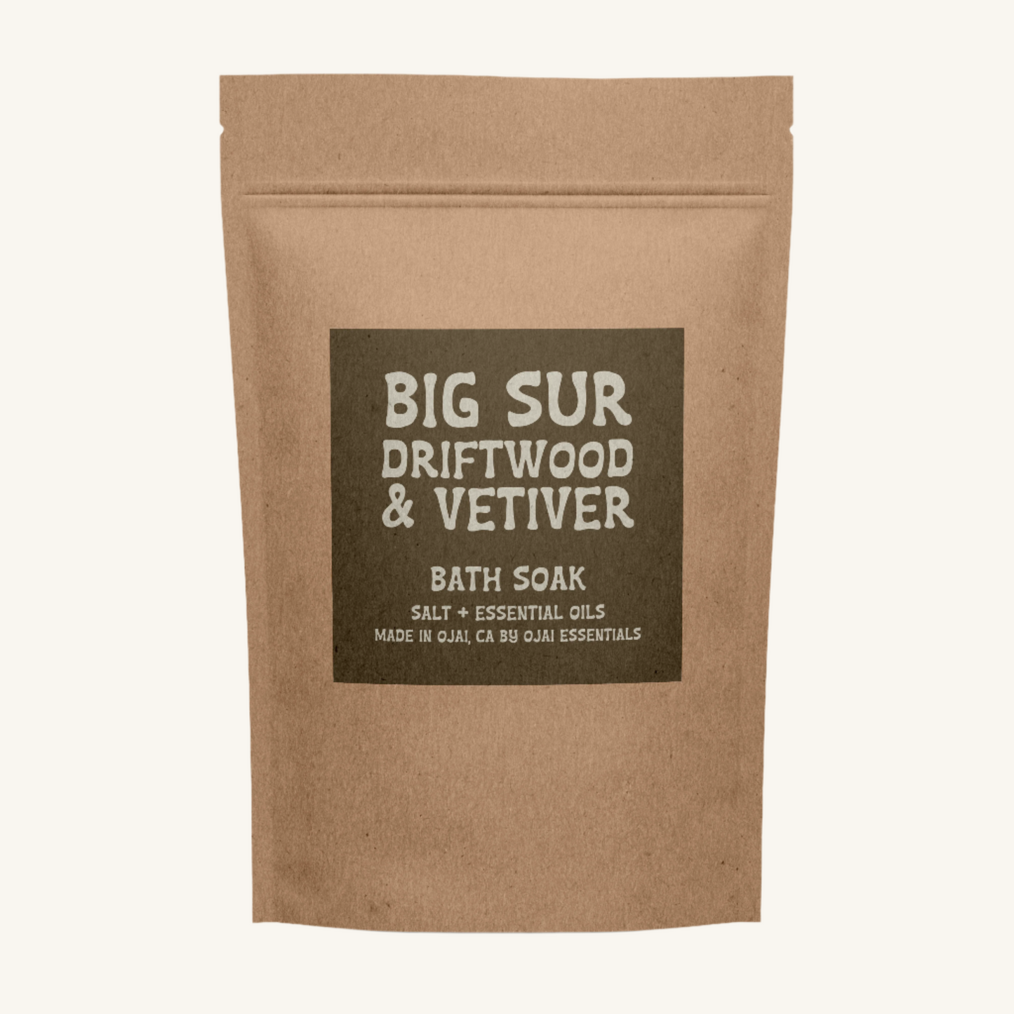 Bath Soak | Big Sur Driftwood & Vetiver Salt + Essential Oil