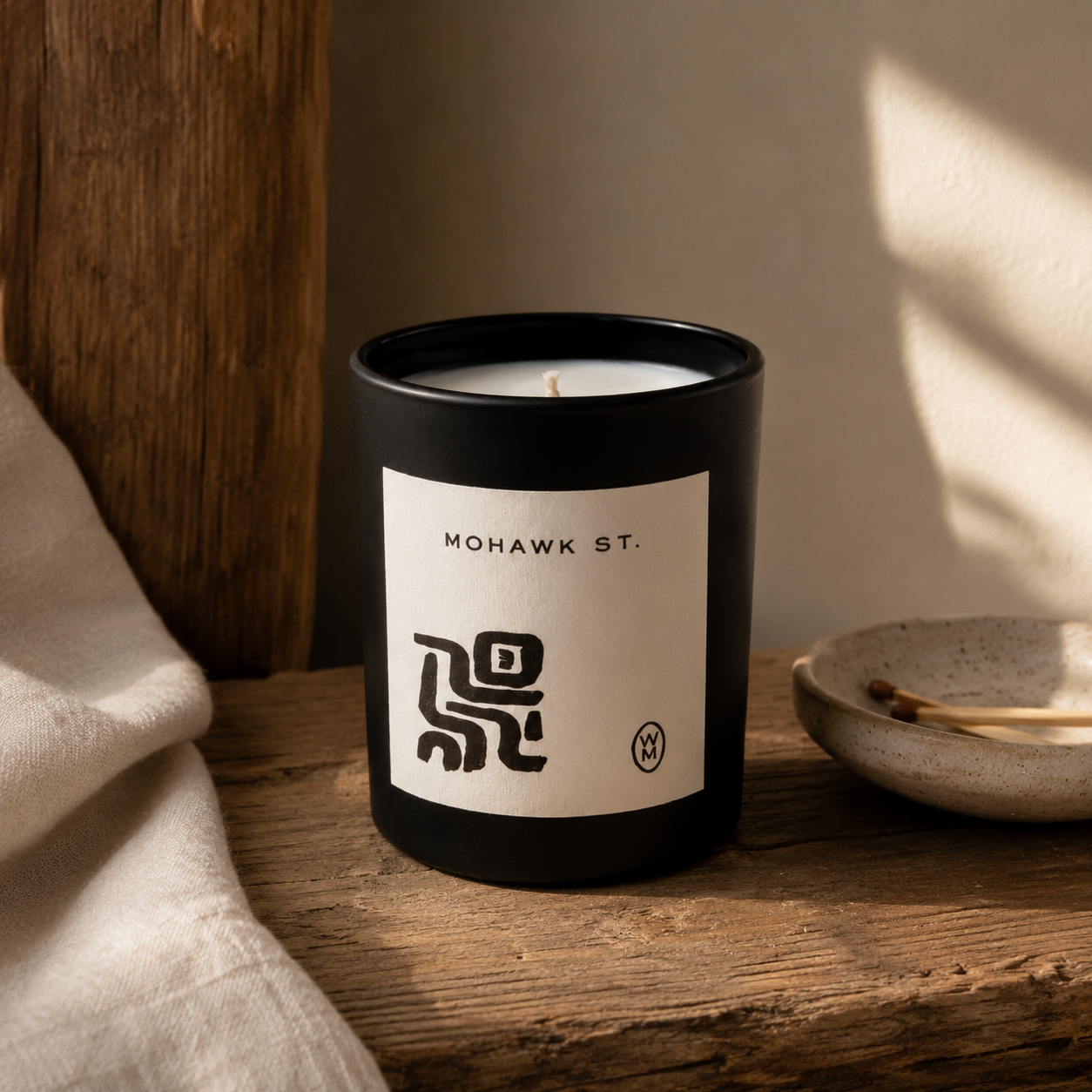 Mohawk St. Luxury Candle | Musk, Amber & Sandalwood