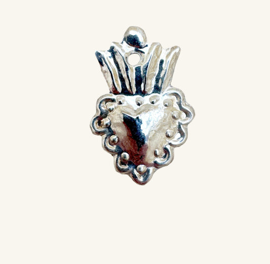 XS Silver Plate Heart, Peru