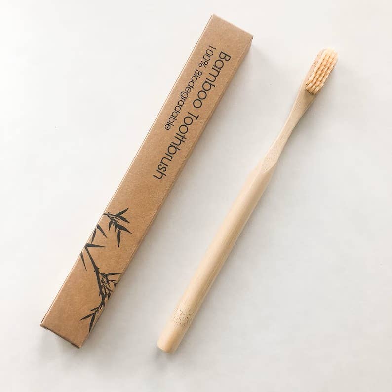 Eco-Friendly Bamboo Toothbrush – 100% Biodegradable