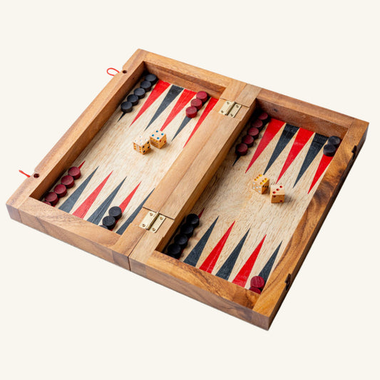 Backgammon Mangowood Game Set