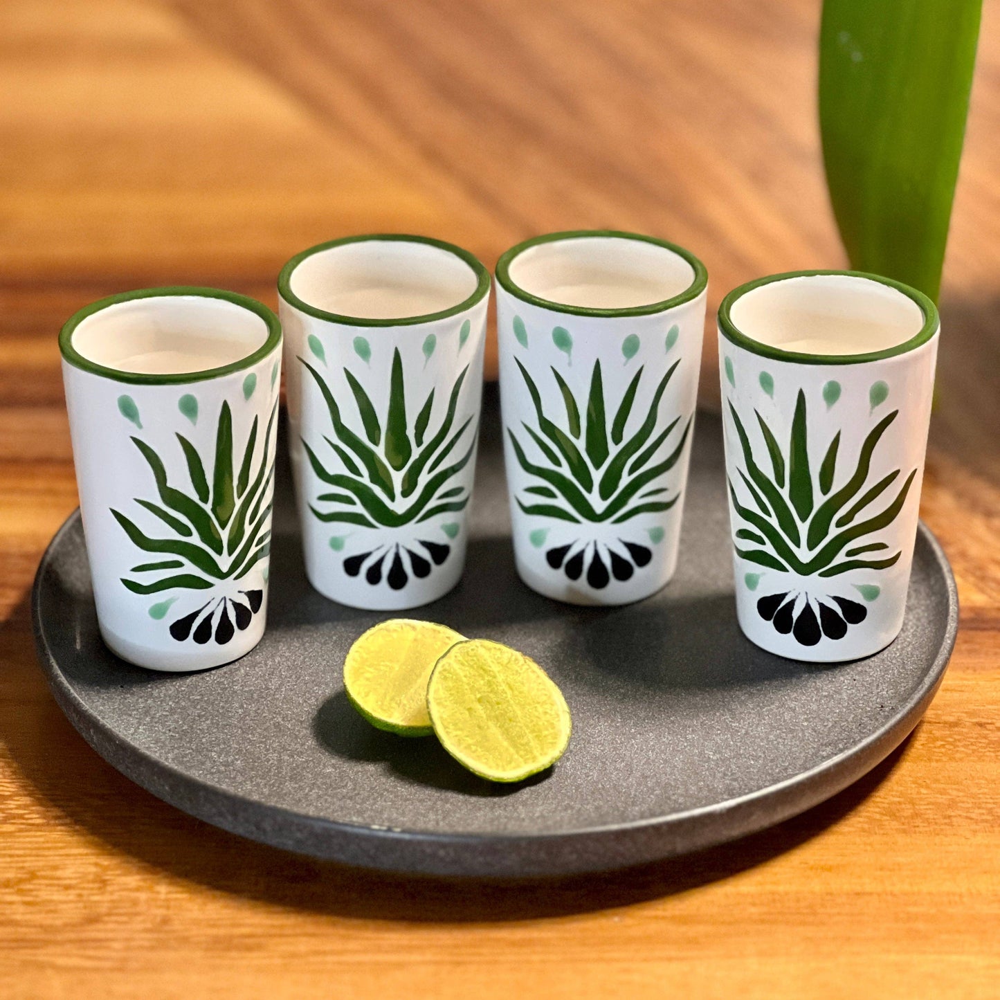 Tall Agave Shot Glasses - set of 4