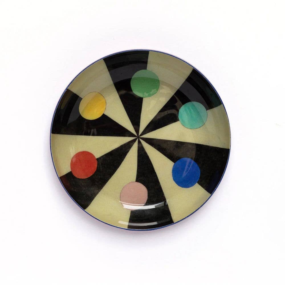 Round Enamel Tray - Benson’s Colour Hexagon